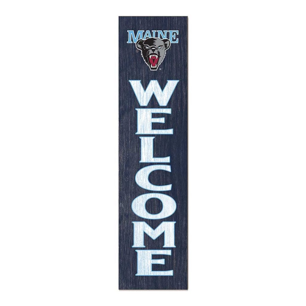 KH Sports Fan Maine Black Bears Welcome Porch Leaner, 11x46 Inches, Black Bears Outdoor Welcome Sign; Display Your Team Spirit with This University of Maine Black Bears Plaque