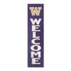 KH Sports Fan Washington Huskies Welcome Porch Leaner, 11x46 Inches, Huskies Outdoor Welcome Sign; Display Your Team Spirit with This Washington Huskies Plaque view 1