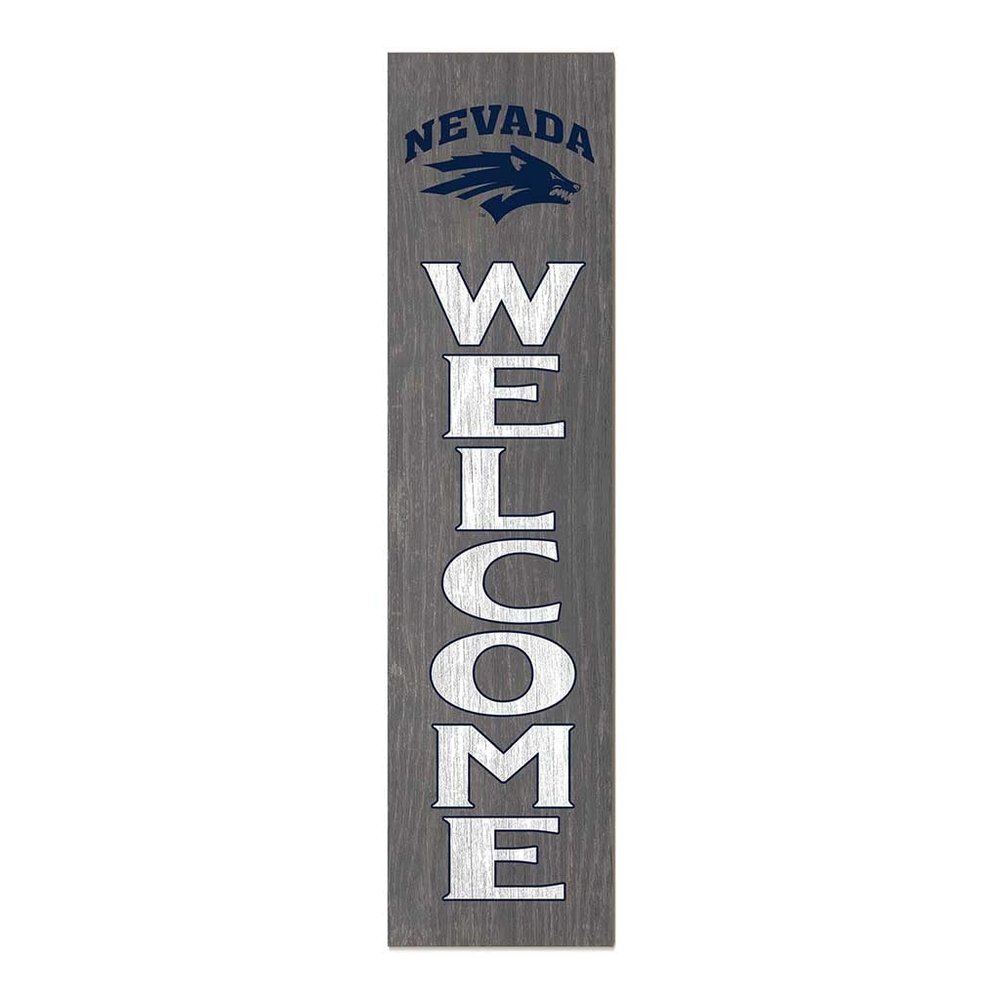 KH Sports Fan Nevada Wolf Pack Welcome Porch Leaner, 11x46 Inches, Wolf Pack Outdoor Welcome Sign; Display Your Team Spirit with This Nevada Wolf Pack Plaque