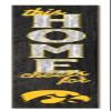 KH Sports Fan Iowa Hawkeyes This Home Cheers for Porch Leaner, 11x46 Inches, Hawkeyes Outdoor Sign; Display Your Team Spirit with This Iowa Hawkeyes Plaque view 1