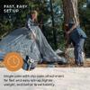 Hyke & Byke Zion Hiking & Backpacking Tent - 3 Season Ultralight, Waterproof Tent for Camping w/Rain Fly and Footprint - 2 Person - Stealth Camo view 2