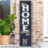 KH Sports Fan Navy Midshipmen This Home Cheers for Porch Leaner, 11x46 Inches, Midshipmen Outdoor Sign; Display Your Team Spirit with This Naval Academy Midshipmen Plaque view 2
