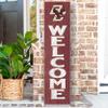 KH Sports Fan Boston College Eagles Welcome Porch Leaner, 11x46 Inches, Eagles Outdoor Welcome Sign; Display Your Team Spirit with This Boston College Eagles Plaque view 2