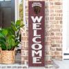 KH Sports Fan Montana Grizzlies Welcome Porch Leaner, 11x46 Inches, Grizzlies Outdoor Welcome Sign; Display Your Team Spirit with This Montana Grizzlies Plaque view 2
