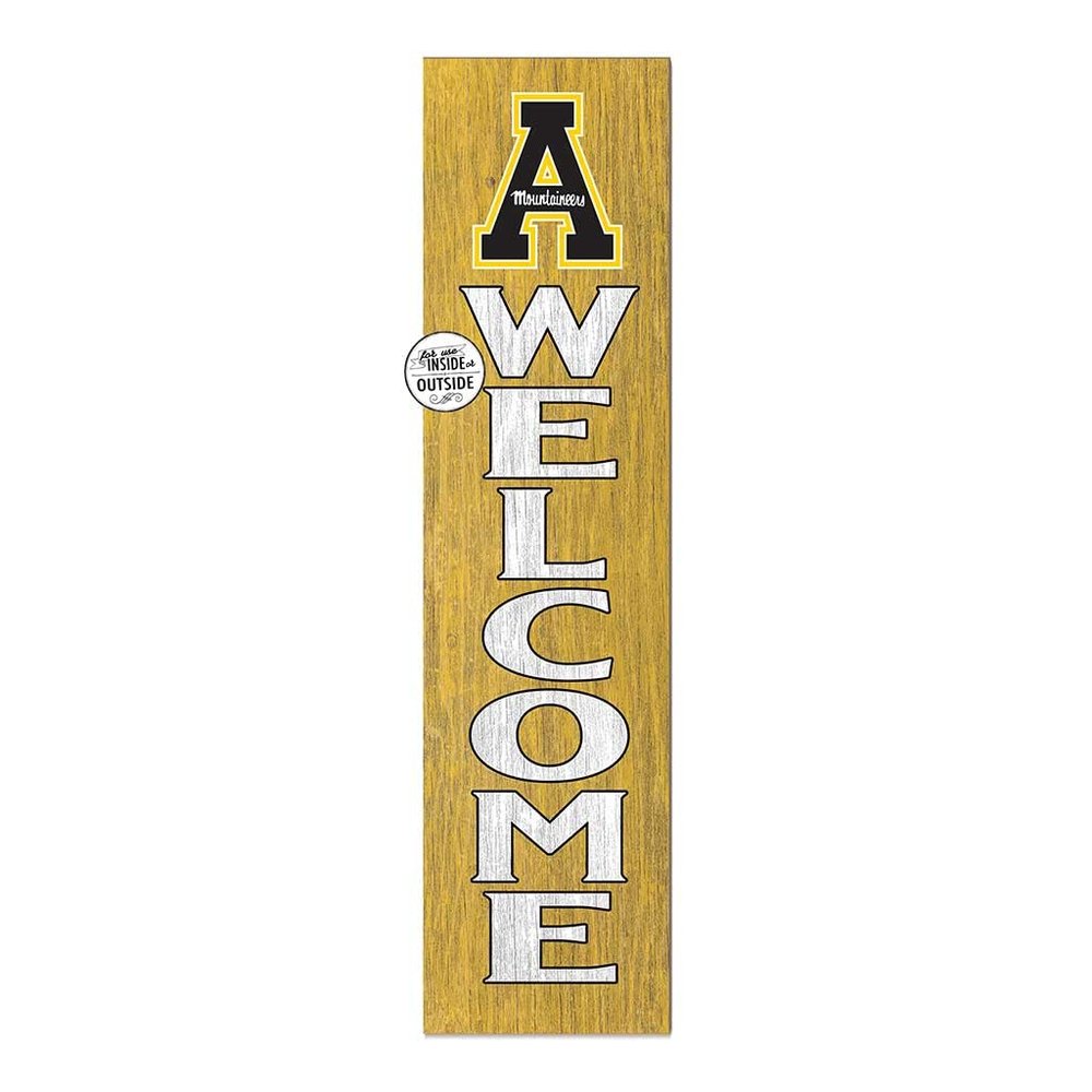 KH Sports Fan Appalachian State Mountaineers Welcome Porch Leaner, 11x46 Inches, Mountaineers Outdoor Welcome Sign; Display Your Team Spirit with This Appalachian State Mountaineers Plaque