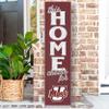 KH Sports Fan UMASS Minutemen This Home Cheers for Porch Leaner, 11x46 Inches, Minutemen Outdoor Sign; Display Your Team Spirit with This UMASS Amherst Minutemen Plaque view 2