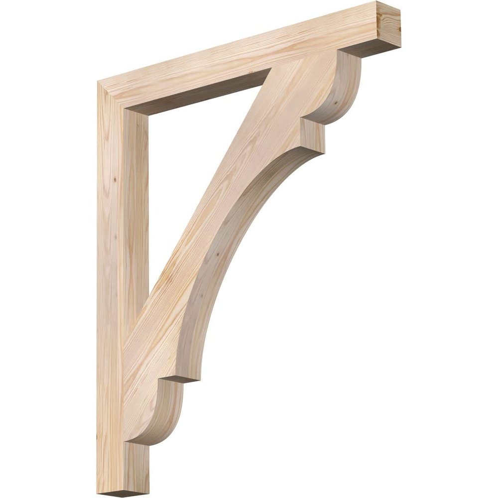 3 1/2"W x 34"D x 40"H Olympic Block Smooth Bracket, Douglas Fir
