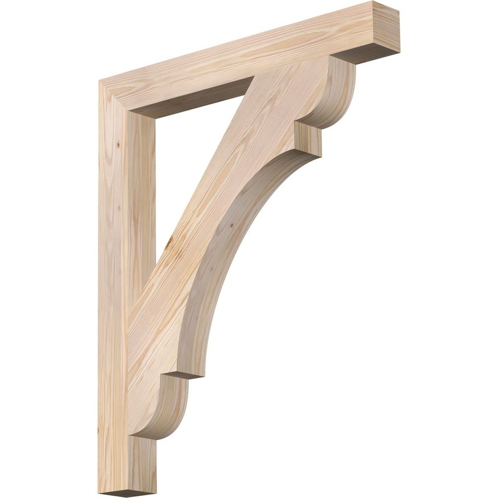 3 1/2"W x 30"D x 36"H Olympic Block Smooth Bracket, Douglas Fir
