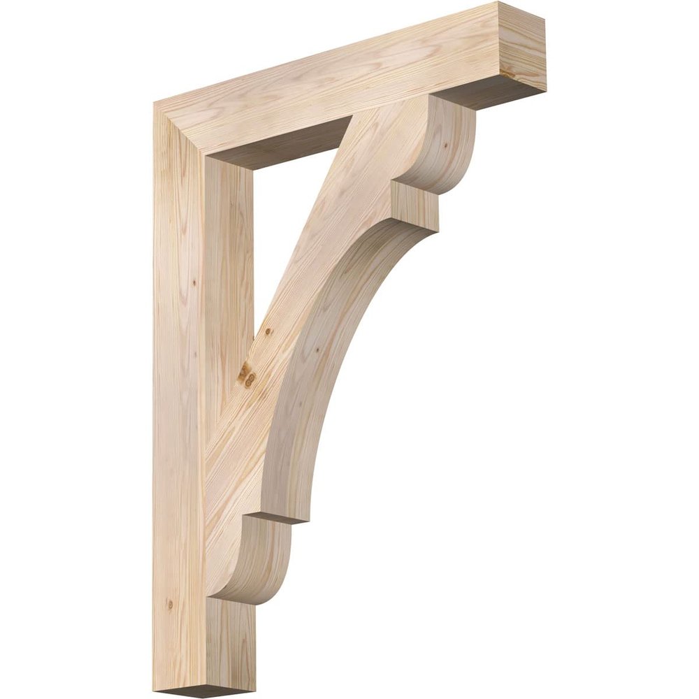 5 1/2"W x 34"D x 46"H Olympic Block Smooth Bracket, Douglas Fir