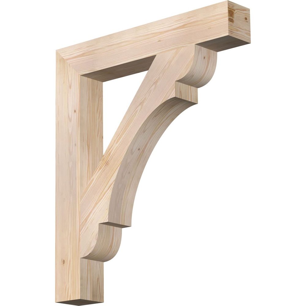 5 1/2"W x 36"D x 42"H Olympic Block Smooth Bracket, Douglas Fir