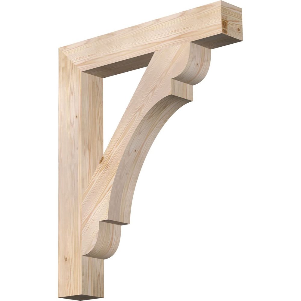 5 1/2"W x 36"D x 44"H Olympic Block Smooth Bracket, Douglas Fir