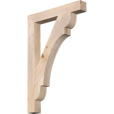 3 1/2"W x 26"D x 38"H Olympic Block Smooth Bracket, Douglas Fir