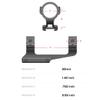 Warne Vapor 30mm 1 Piece MSR Mount,Black view 2