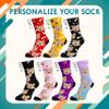 Custom Face Socks with Picture, Personalized Socks with Photo Customized Unisex Funny Crew Sock Gifts for Men Women 44575 view 3