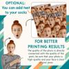 Custom Face Socks with Picture, Personalized Socks with Photo Customized Unisex Funny Crew Sock Gifts for Men Women, 1-14 view 4