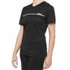 100% Ridecamp Women's Mountain Biking Jersey - All Mountain Riding Apparel Black/Grey view 2