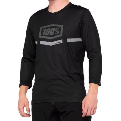 100% Airmatic Mountain Biking Jersey - All Mountain Riding Apparel Black