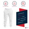 Premium Wear Mens Jogger Sweatpants - Lightweight, Super Soft, 100% Polyester | Elastic Drawstring, Deep Pockets, Tag-Free | Small White view 2