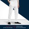 Premium Wear Mens Jogger Sweatpants - Lightweight, Super Soft, 100% Polyester | Elastic Drawstring, Deep Pockets, Tag-Free | Small White view 4