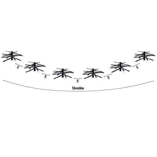MossBack Fish Habitat Basic Shoreline Bundle Fish Habitat Structure for Lakes and Ponds