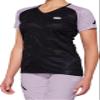 100% Airmatic Women's Mountain Biking Jersey - All Mountain Riding Apparel Black/Lavender view 1
