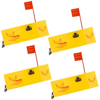 (4Pack) Planer Boards for Fishing - Includes (4) 10 inch Left Side Boards