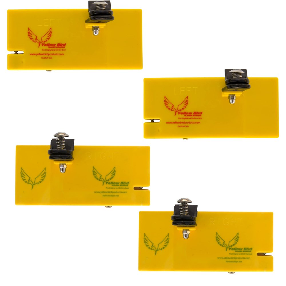 (4-Pro-Pak) Planer Fishing Board set - Includes (4) 5 inch boards 2 right 2 left