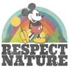 Disney Girl's Respect Nature T-Shirt, White, Small view 2