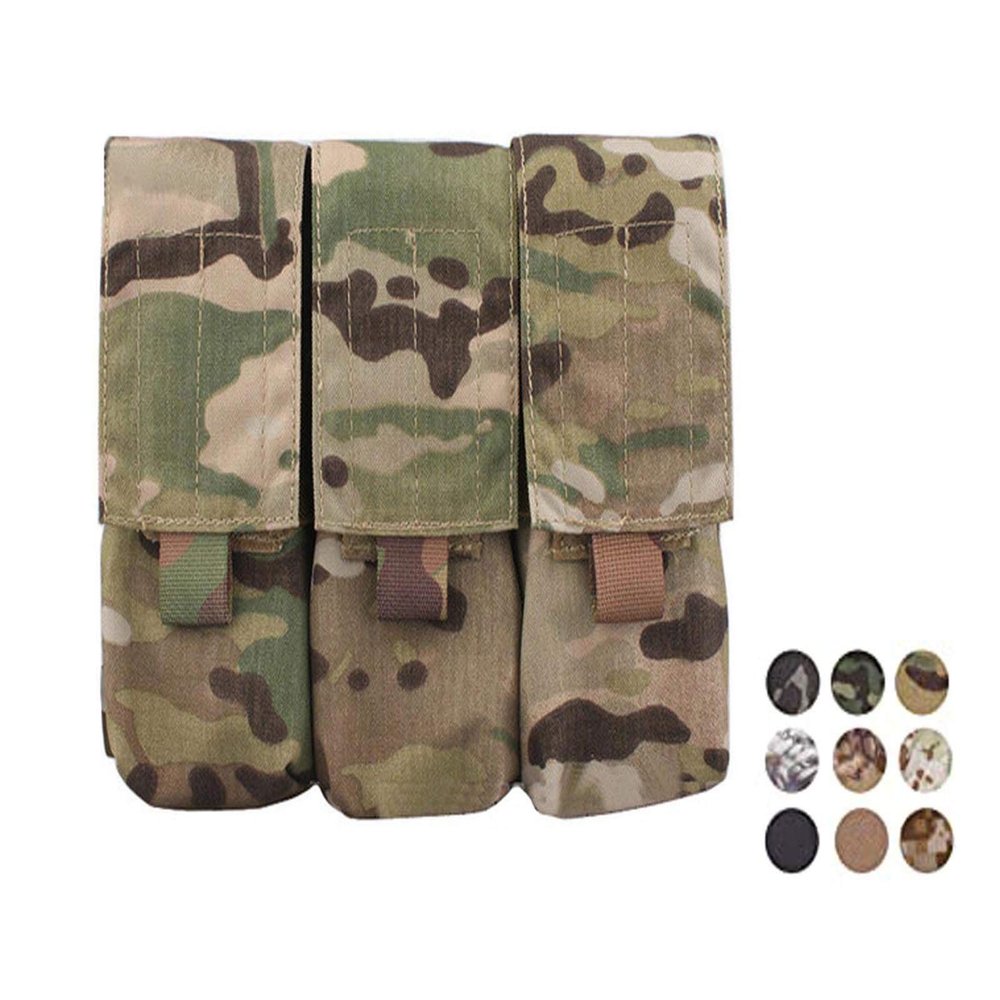 Emerson LBT Style M4 Triple Magazine Pouch Molle Military Airsoft Combat Pouch (Multicam Arid)