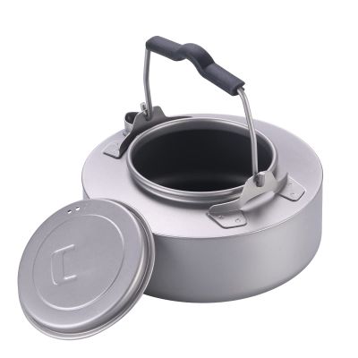 ATiAP Titanium Kettle Coffee Tea Pot 0.6L/ 1L with Mesh Bag Portable for Outdoor Camping (Ta9081-0.6L)