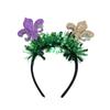 VCOOOL Mardi Gras Headbands Carnival Headband Costume Green Purple Top Hat Headband Clown Hat Headband for Women and Children, Large view 1