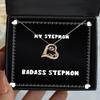 Inspirational Stepmom Gifts, Badass Stepmom, Inspire Love Dancing Necklace for Mom from Daughter view 1