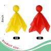 Skylety 12 Pcs Football Penalty Flag Set 8 Red Yellow Tossing Soccer Flags for Party Accessory and 4 Plastic Sports Black Whistles with Lanyard Loud Clear Coach Referee Whistle view 3