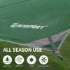 Bessport Camping Tarp, 169.8FT with 2 Poles, Lightweight Car Awning Sunshade, Portable Multifunctional Backpacking, PU 3000mm Waterproof Rain Fly Hammock Tarp for Outdoor,Traveling, Hilking view 3