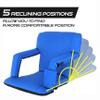ZENY Folding Stadium Seat Chair with Back Support and Cushion for Bleachers 2 Pack, Reclining Bleacher Seat with Back, Armrests and Cup Holders view 4