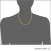 INFINIQUE CREATIONS 18K Gold Plated Stainless Steel Miami Cuban Link Chain Bracelet Necklace 7-38" (38, 3mm, Gold) view 4