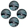 BuyBocceBalls - EPCO Candlepin Bowling Balls - Cobra Pro Rubber - Black, Light Blue & Grey (4 1/2 inch- 2lbs. 7oz.) - 4 Balls - Made in USA view 1
