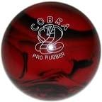 BuyBocceBalls - EPCO Candlepin Bowling Balls - Cobra Pro Rubber - Red & Black (4 1/2 inch- 2lbs. 6oz.) - Single - Made in USA