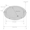 KIMISS Deck Plate, 6in Deck Plate Hatch Cover Round 316 Stainless Steel Waterproof Anti Slip Mirror Polished Surface view 2