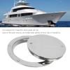 KIMISS Deck Plate, 6in Deck Plate Hatch Cover Round 316 Stainless Steel Waterproof Anti Slip Mirror Polished Surface view 3