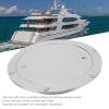 KIMISS Deck Plate, 6in Deck Plate Hatch Cover Round 316 Stainless Steel Waterproof Anti Slip Mirror Polished Surface view 4