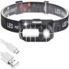 NCRD Headlamp Flashlight, 1100 Lumen Rechargeable Headlight with White Light,Waterproof Motion Sensor Head Lamp, 6 Modes for Outdoor Camping Cycling Running Fishing view 1