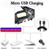 NCRD Headlamp Flashlight, 1100 Lumen Rechargeable Headlight with White Light,Waterproof Motion Sensor Head Lamp, 6 Modes for Outdoor Camping Cycling Running Fishing view 4