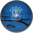 BuyBocceBalls - EPCO Candlepin Bowling Balls - Cobra Pro Rubber - Blue & Black (4 1/2 inch- 2lbs. 6oz.) - Single - Made in USA