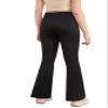 Girl's Leggings Cross High Waisted Flare Pants Yoga Bootcut Pants Solid Color Full Length Bell Bottoms 13-14 Years view 2