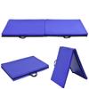 GLACER 6' x 2' Gymnastic Mat, Folding Exercise Mat with Carrying Handles, Anti-Tear Tumbling Exercise Mat for Yoga, Stretching, Cheerleading, Exercise Floor Mat for Home, Gym view 1