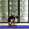 GLACER 6' x 2' Gymnastic Mat, Folding Exercise Mat with Carrying Handles, Anti-Tear Tumbling Exercise Mat for Yoga, Stretching, Cheerleading, Exercise Floor Mat for Home, Gym view 2