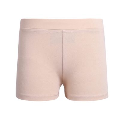 Fldy Kids Girls High Waist Dance Shorts Athletic Gym Yoga Workout Sports Shorts Active Dance Bottoms Boycut Shorts Nude 6 Years