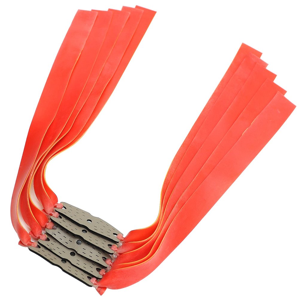 20 Pieces Hunting Slingshot Flat Bands 0.8mm/1mm Heavy Duty Natural Latex Professional Slingshot Replacement Bands for Slingshot Catapult