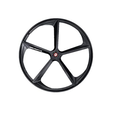700C 5spoke fixed gear bike Wheels, lightest and strongest magnesium alloy material mountain bike rims magnesium alloy material(front black color)